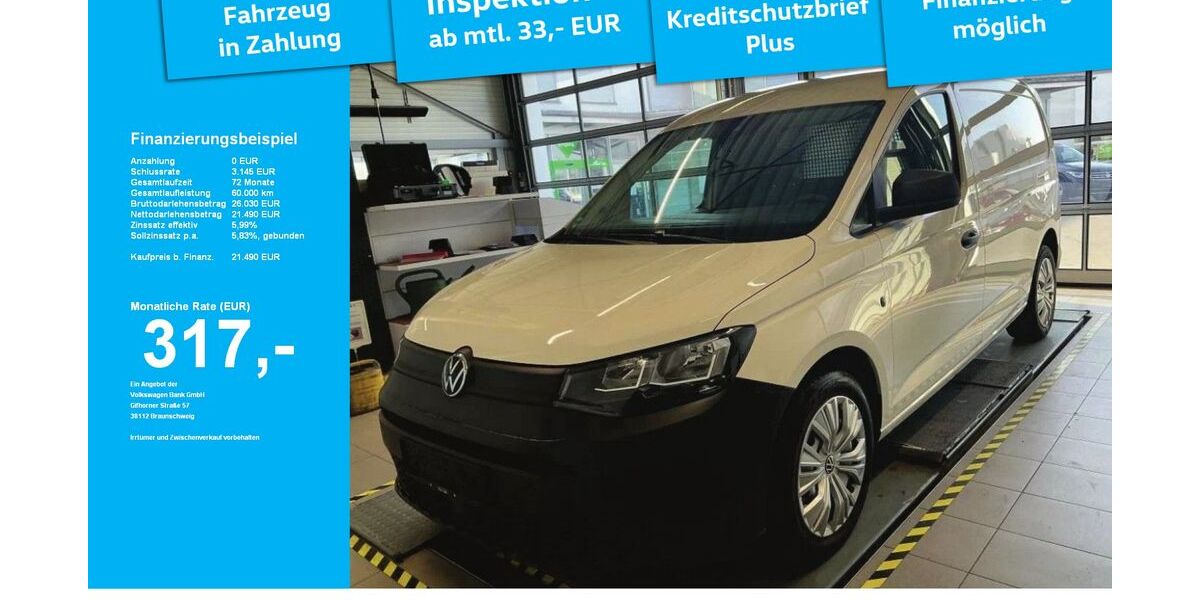 VW Caddy Maxi 38.205 km 20.390 &euro; Weingarten 88250