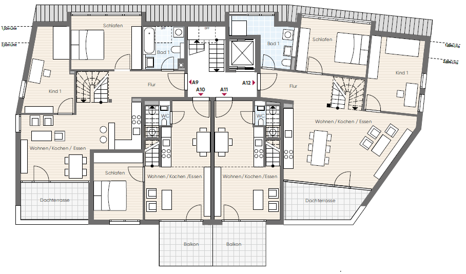 Etagenwohnung Konstanz Wollmatingen - 3 Zimmer, 641.200&euro; | Angebot:25675240
