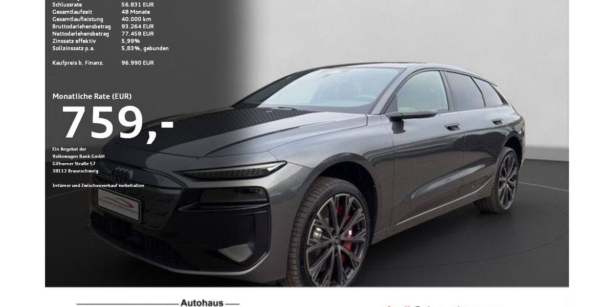 Audi S6 e-tron 6.500 km 96.990 &euro; Ravensburg 88214