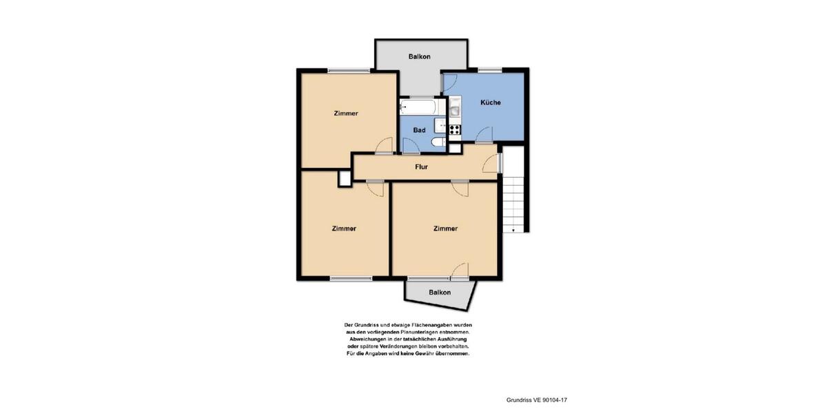 Etagenwohnung Tettnang - 3 Zimmer, 74 m&sup2;, 280.000&euro; | Angebot:25224713