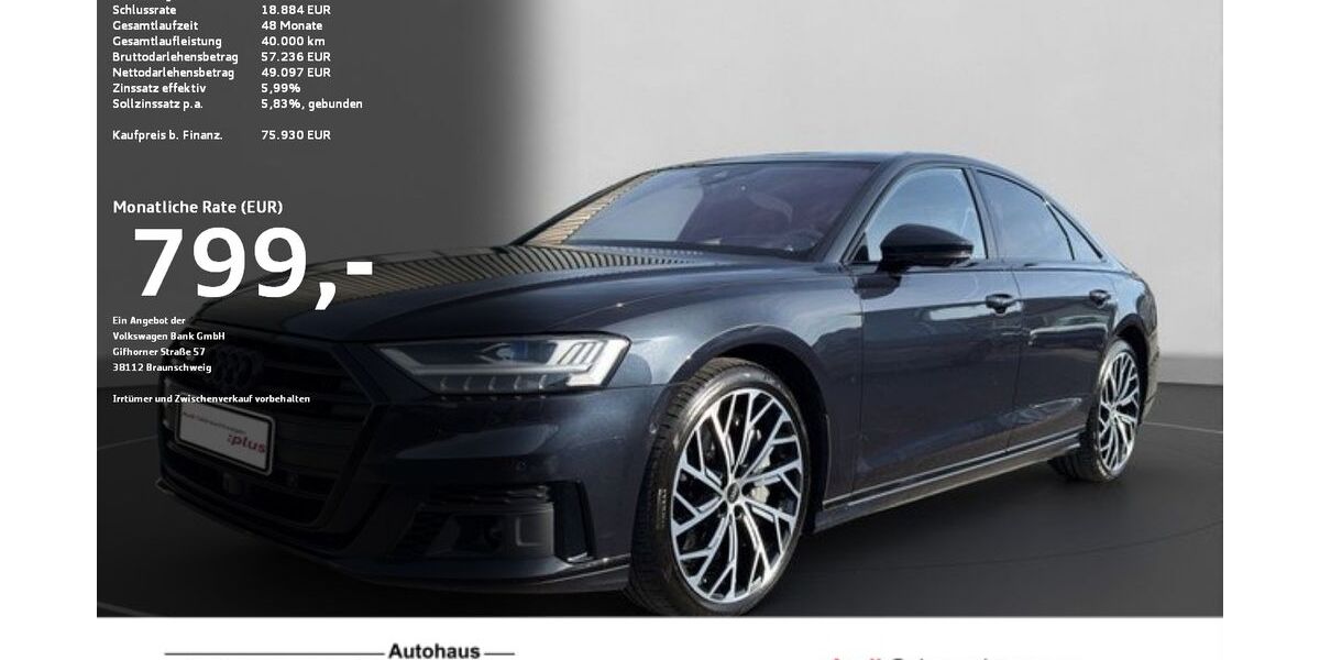 Audi S8 53.928 km 75.930 &euro; Ravensburg 88214