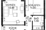 Etagenwohnung Konstanz Allmannsdorf - 2 Zimmer, 54 m&sup2;, 279.000&euro; | Angebot:26604714