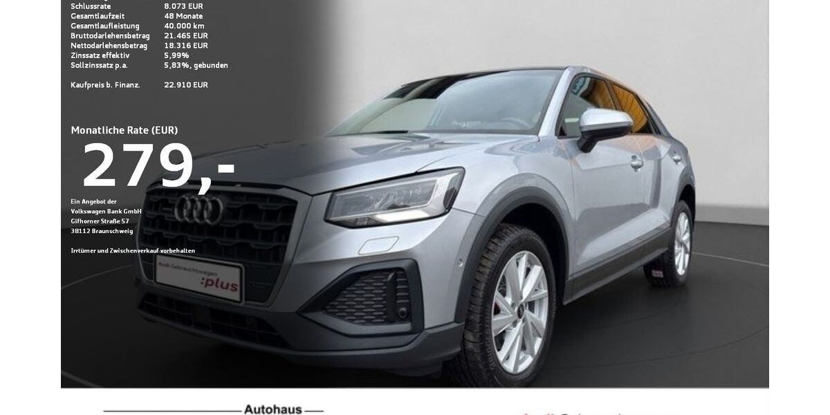 Audi Q2 118.621 km 22.910 &euro; Ravensburg 88214