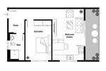 Etagenwohnung Weingarten - 2 Zimmer, 58 m&sup2;, 379.500&euro; | Angebot:25695323