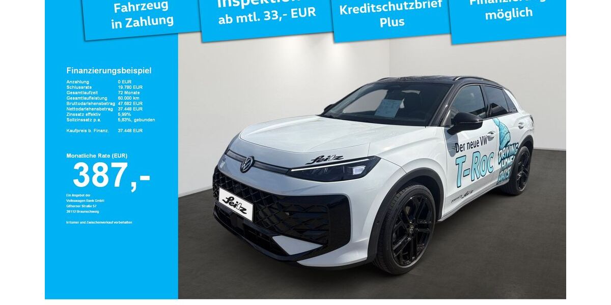 VW T-Roc 14.030 km 34.999 &euro; Weingarten 88250
