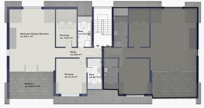 Dachgeschoßwohnung Heiligenberg - 3 Zimmer, 112 m&sup2;, 1.230&euro; | Angebot:26727638