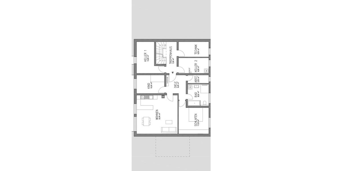 Etagenwohnung Bergatreute - 3 Zimmer, 82 m&sup2;, 1.100&euro; | Angebot:25418066