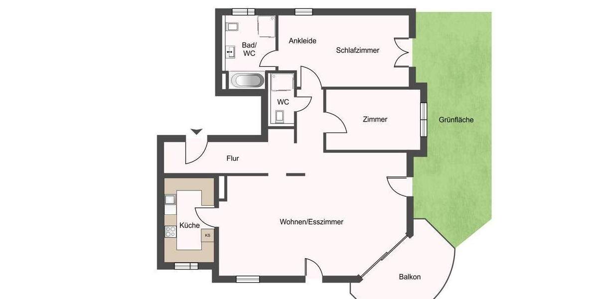 Etagenwohnung Überlingen - 3 Zimmer, 90 m&sup2;, 699.000&euro; | Angebot:25684824