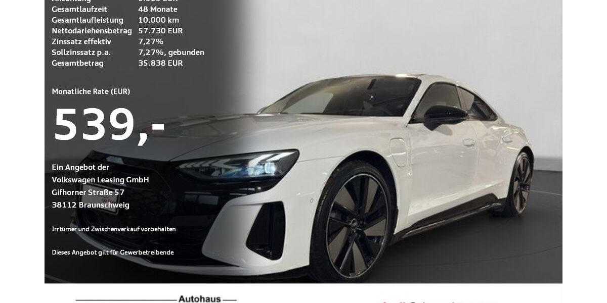 Audi e-tron GT 60.529 km 52.270 &euro; Ravensburg 88214