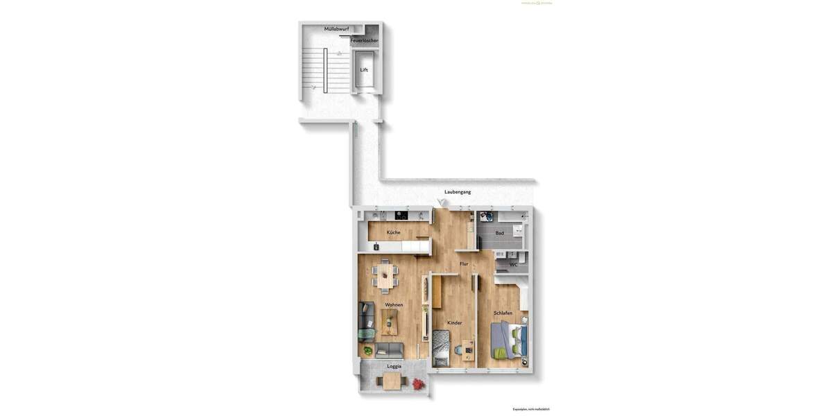 Etagenwohnung Überlingen - 3 Zimmer, 82 m&sup2;, 329.000&euro; | Angebot:25690681