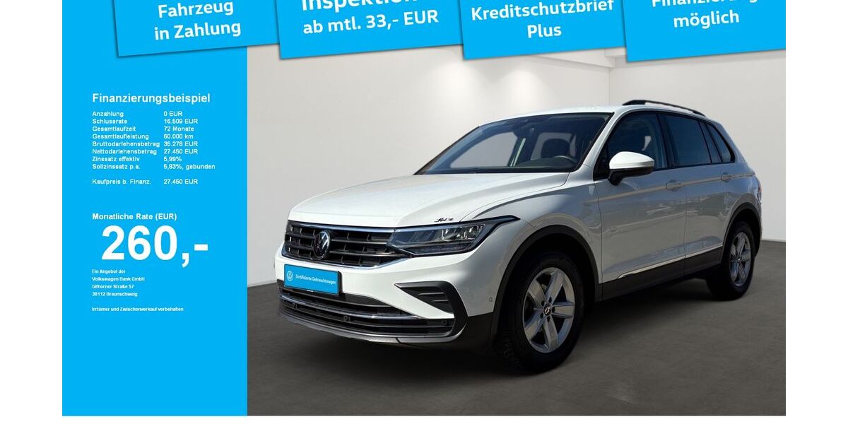 VW Tiguan 60.190 km 27.450 &euro; Wangen im Allgäu 88239