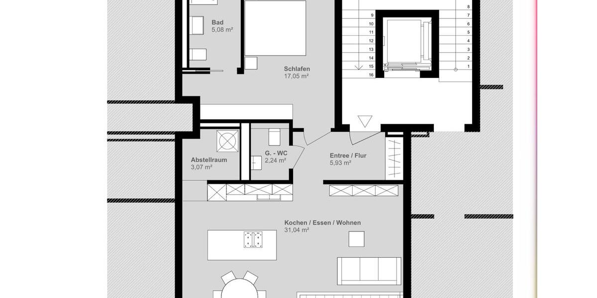 Etagenwohnung Wangen im Allgäu - 2 Zimmer, 67 m&sup2;, 1.005&euro; | Angebot:25922238