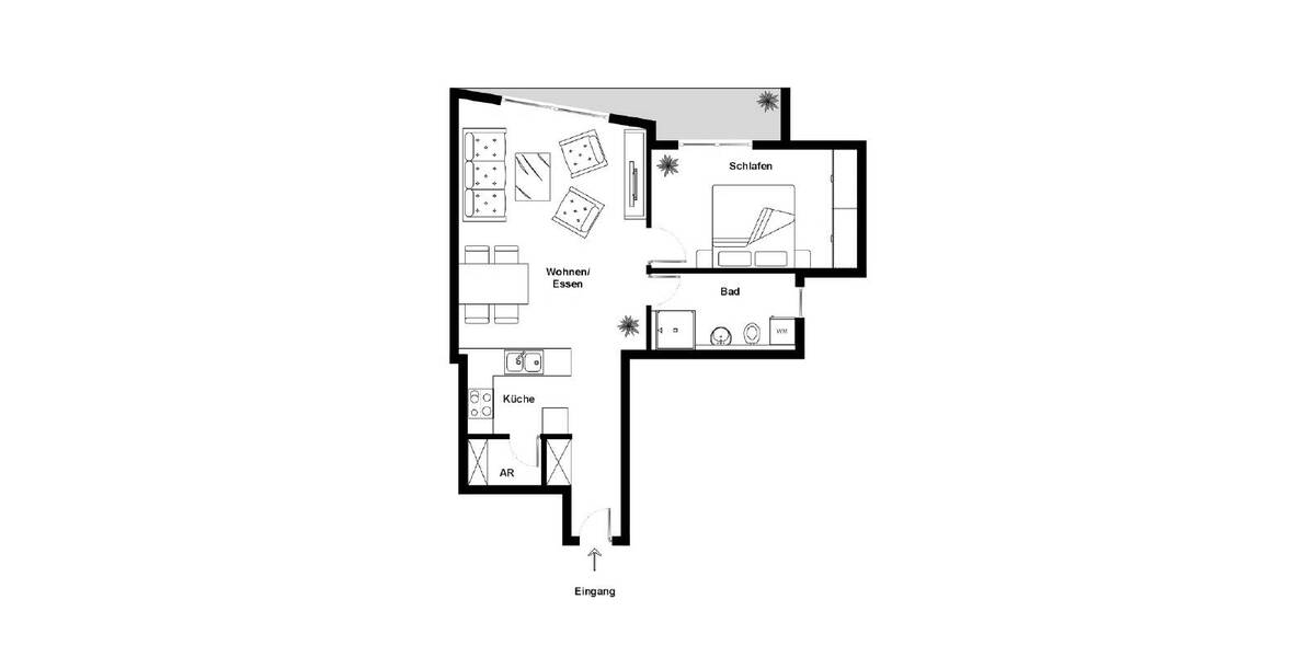 Etagenwohnung Ravensburg Innenstadt - 2 Zimmer, 66 m&sup2;, 740&euro; | Angebot:26643685