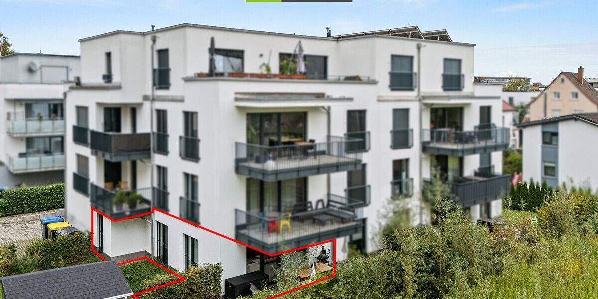 Etagenwohnung Friedrichshafen Allmannsweiler - 4 Zimmer, 110 m&sup2;, 599.000&euro; | Angebot:25693547