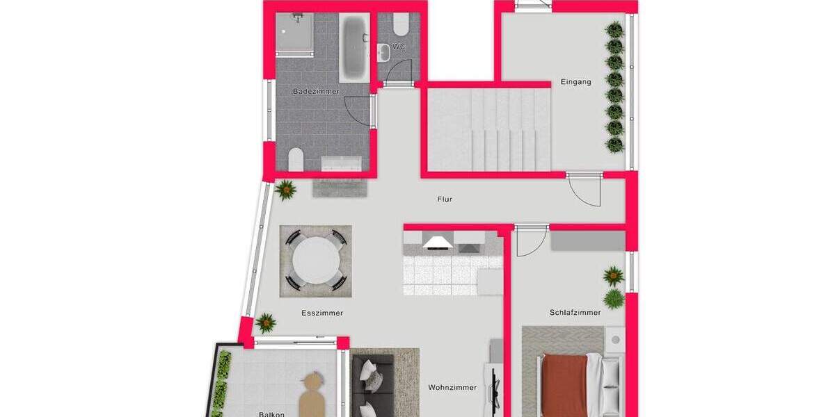 Etagenwohnung Friedrichshafen Hofen - 2 Zimmer, 79 m&sup2;, 794.500&euro; | Angebot:25697483