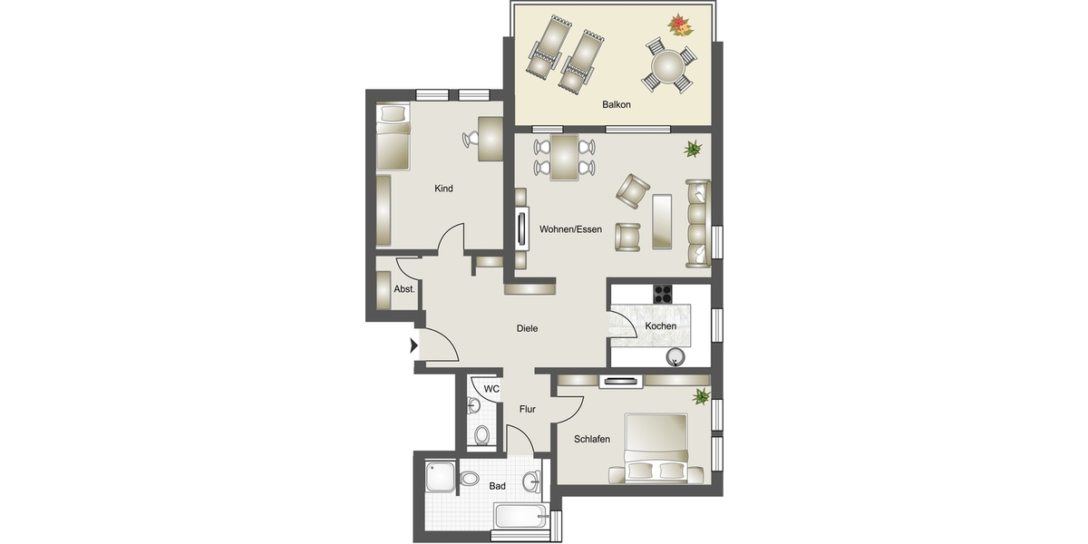 Ihr neues Zuhause nahe Bodensee - stilvolle & altersgerechte 3,5-Zimmer-Wohnung in Oberuhldingen - 3.5 Uhldingen-Mühlhofen / Oberuhldingen Mühlhofen | Angebot:24750672