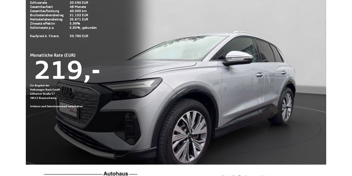 Audi Q4 e-tron 32.472 km 29.980 &euro; Ravensburg 88214