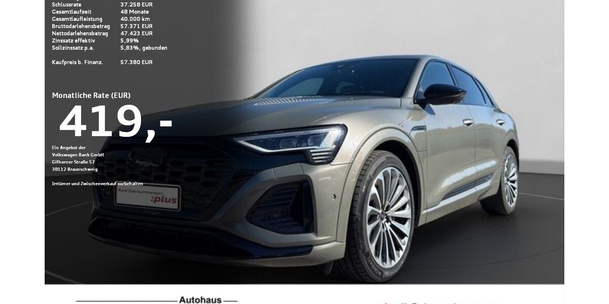 Audi Q8 e-tron 44.461 km 56.640 &euro; Ravensburg 88214