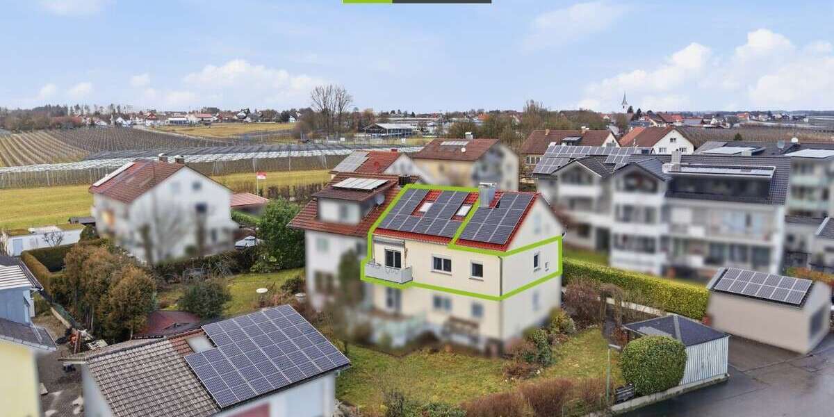 Etagenwohnung Friedrichshafen / Eggenweiler Eggenweiler - 4 Zimmer, 87 m&sup2;, 379.000&euro; | Angebot:25515422