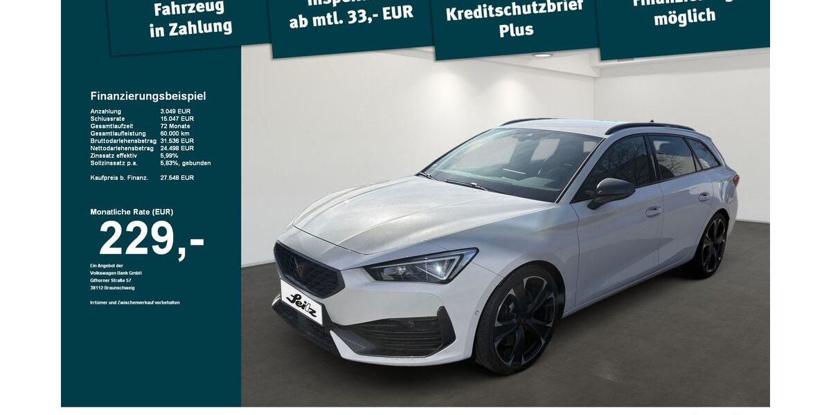 Cupra Leon 26.360 km 26.599 &euro; Weingarten 88250