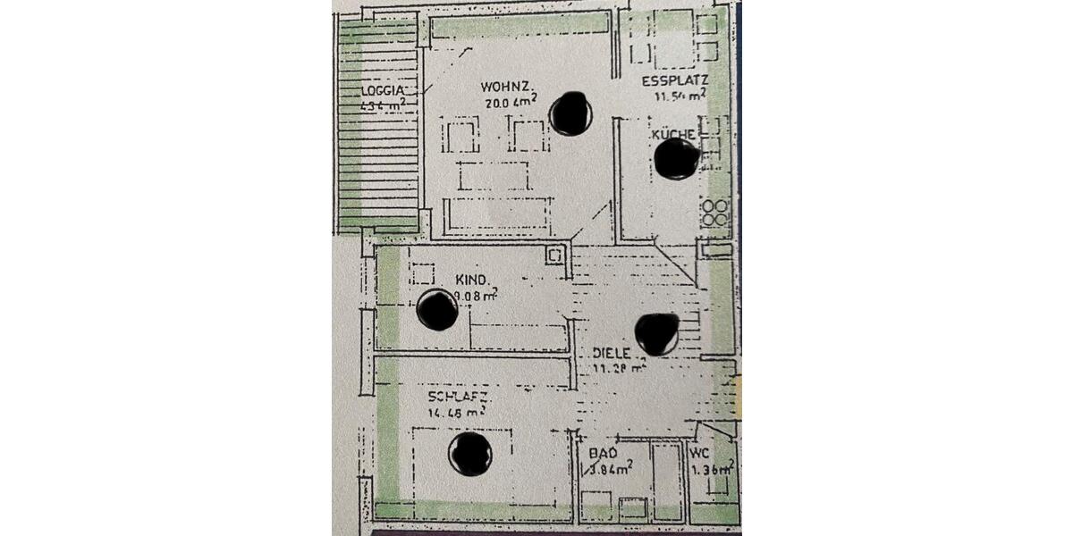 Etagenwohnung Baienfurt - 3 Zimmer, 77 m&sup2;, 1.000&euro; | Angebot:25994988