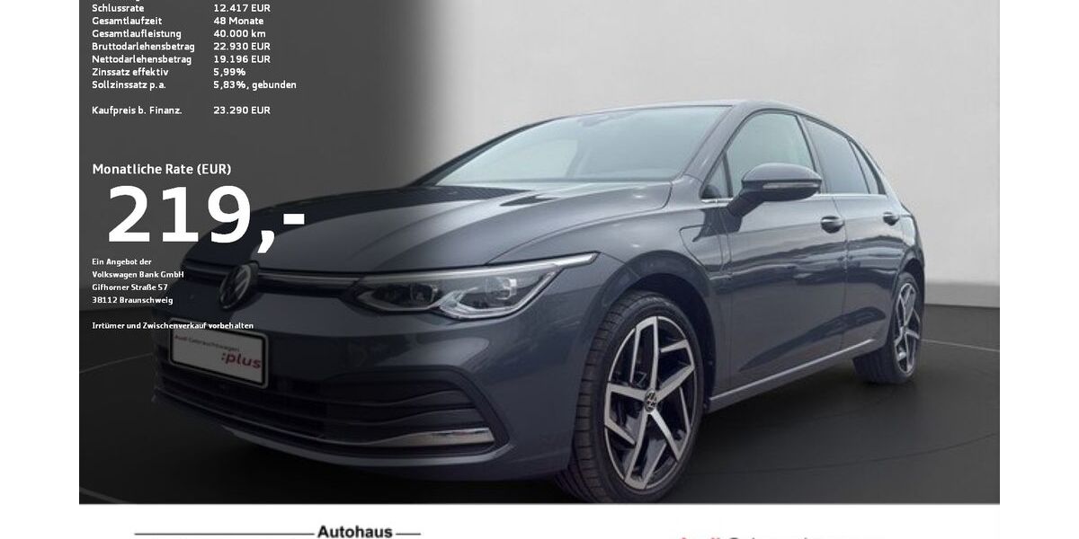 VW Golf 47.387 km 23.290 &euro; Ravensburg 88214