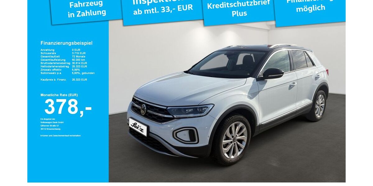 VW T-Roc 22.260 km 24.980 &euro; Weingarten 88250