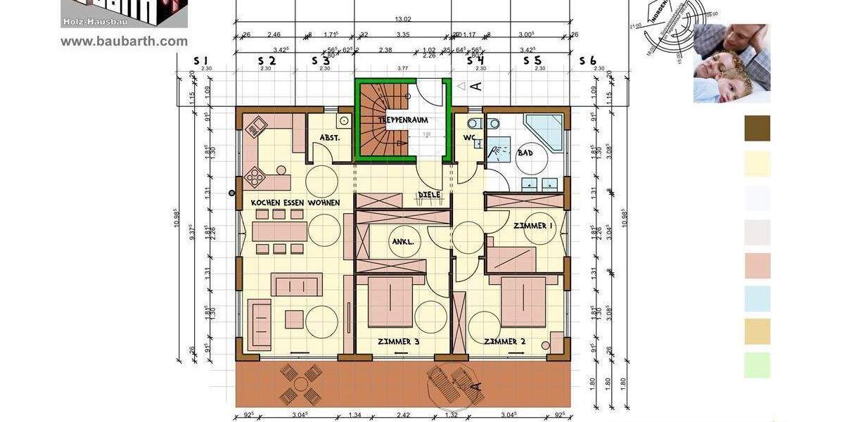Etagenwohnung Überlingen Nußdorf - 5 Zimmer, 111 m&sup2;, 749.000&euro; | Angebot:25679305