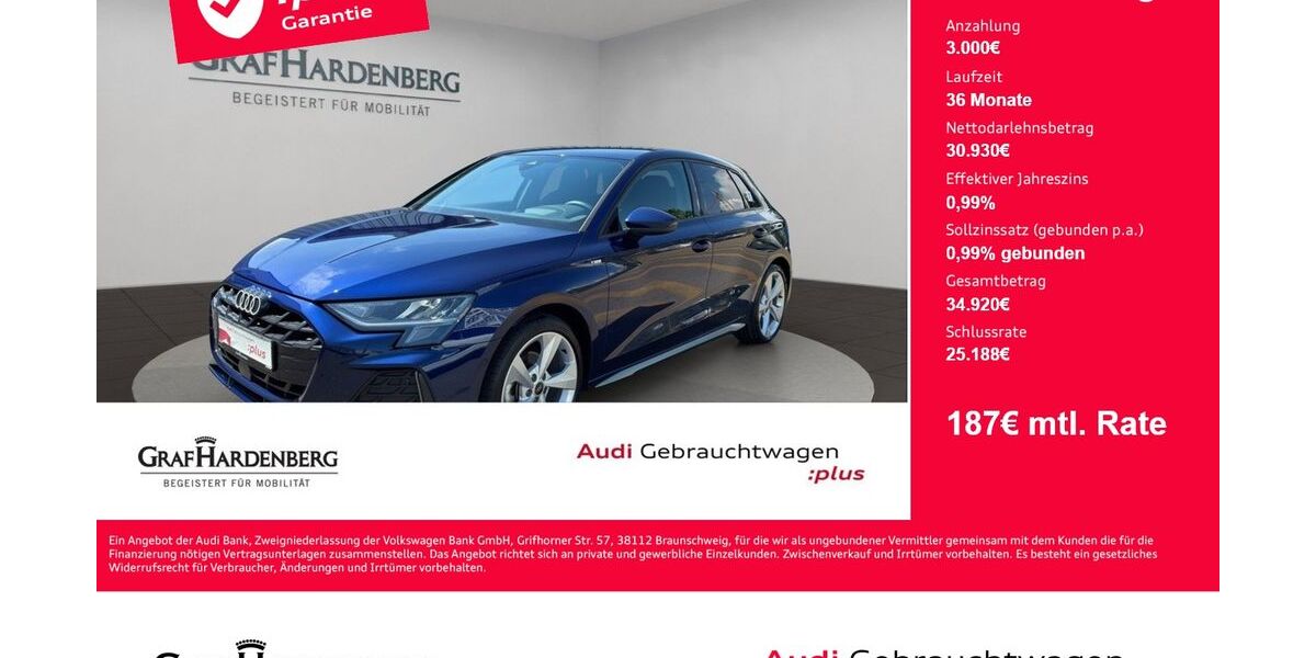 Audi A3 18.500 km 31.990 &euro; Konstanz 78467