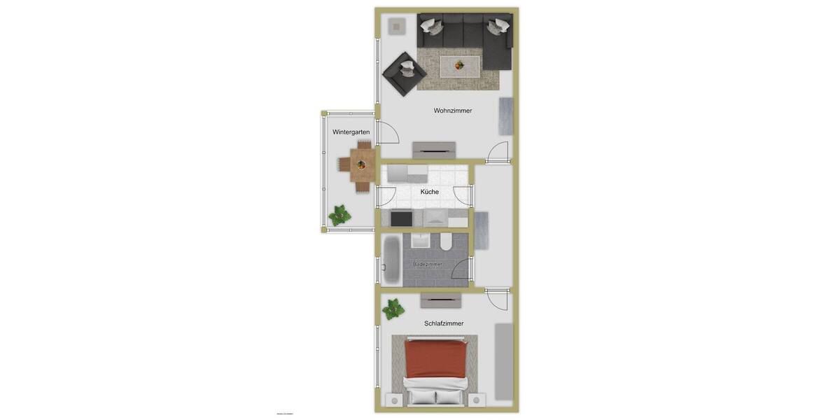 Etagenwohnung Ravensburg Südstadt - 2 Zimmer, 48 m&sup2;, 179.900&euro; | Angebot:25800705