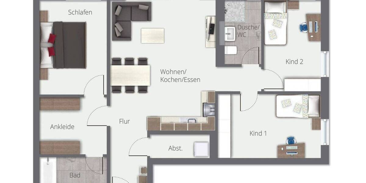 Etagenwohnung Ravensburg Innenstadt - 4 Zimmer, 94 m&sup2;, 1.700&euro; | Angebot:26472850