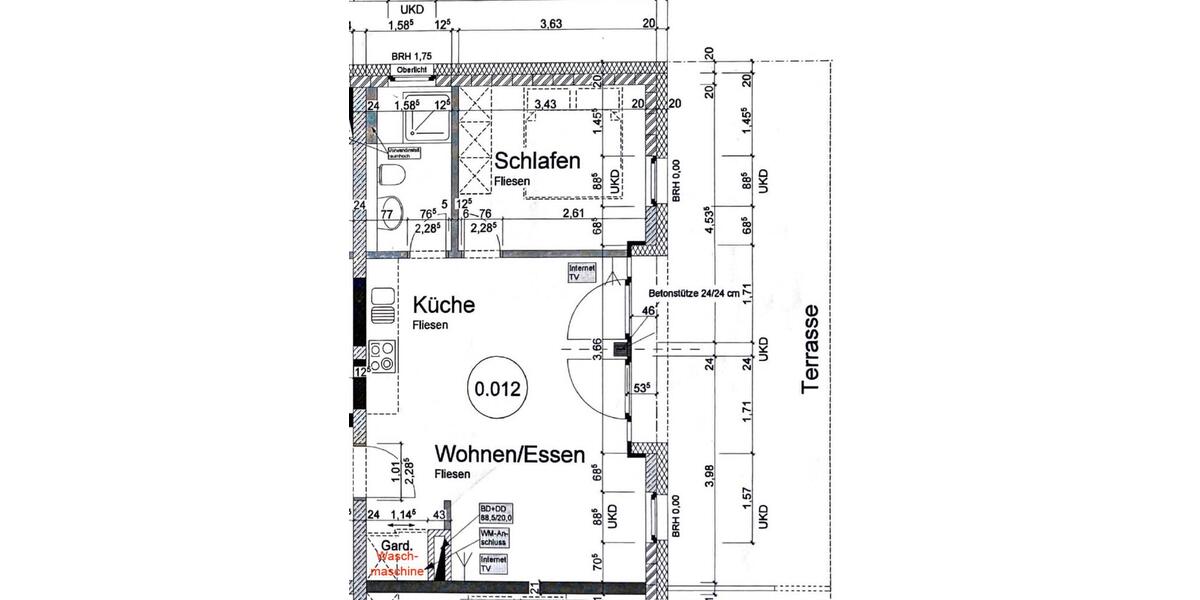 Erdgeschoßwohnung Konstanz - 2 Zimmer, 50 m&sup2;, 320.000&euro; | Angebot:25783681