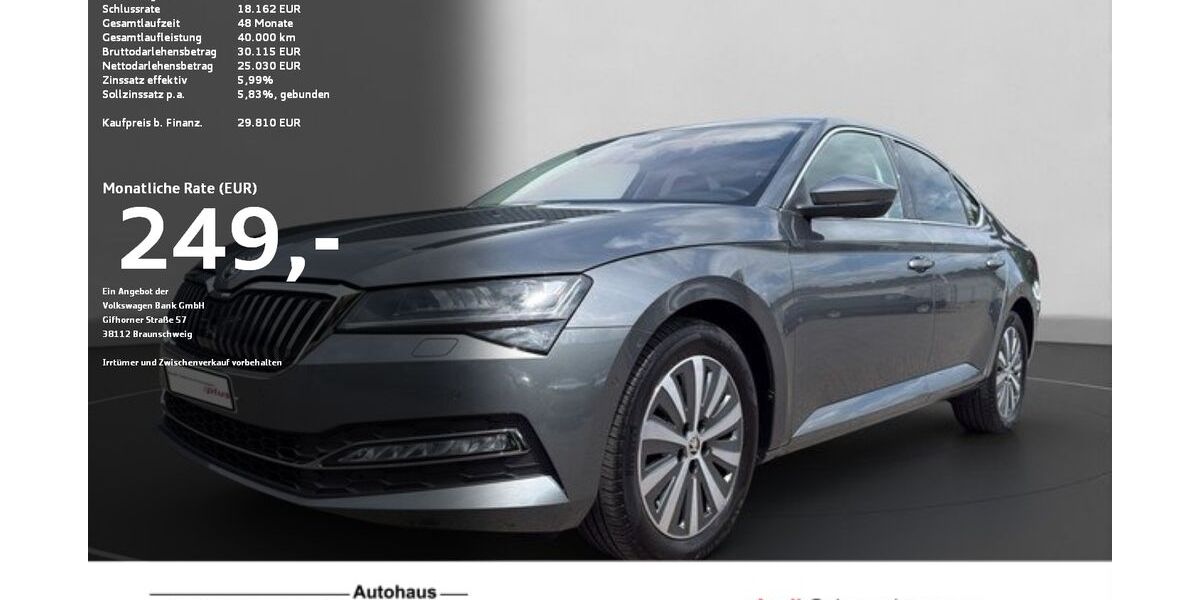 Skoda Superb 41.689 km 29.310 &euro; Ravensburg 88214