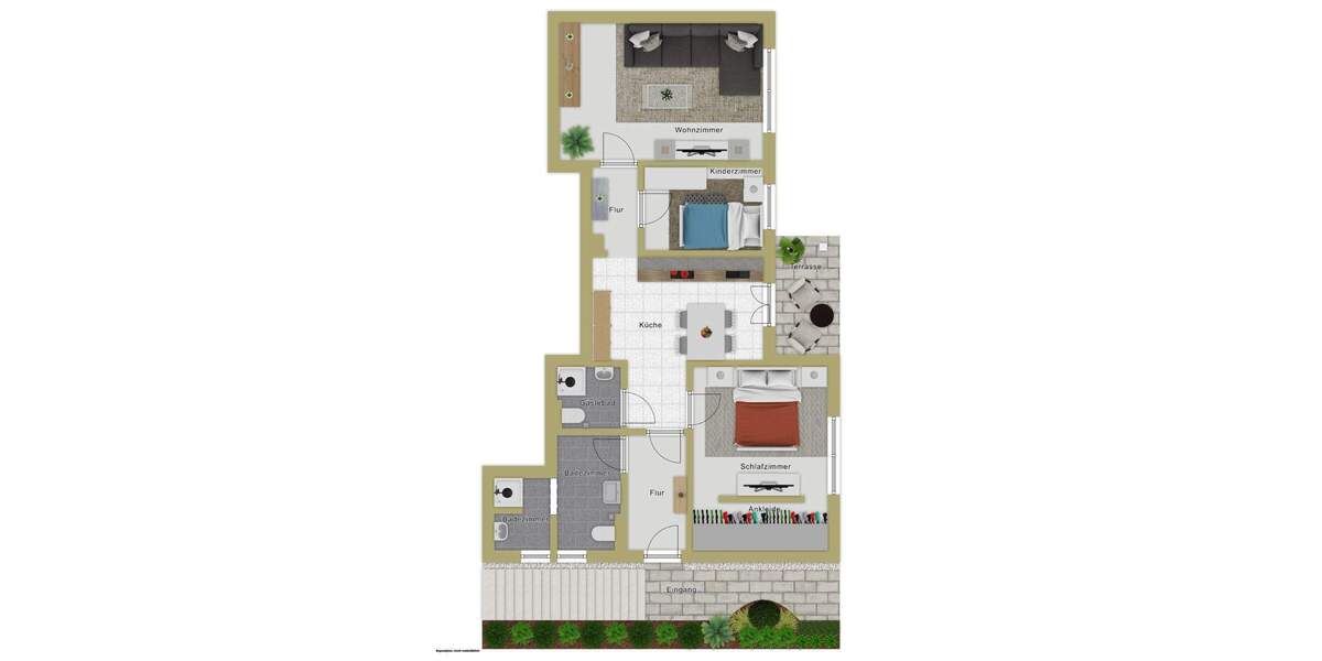 Etagenwohnung Grünkraut - 3 Zimmer, 94 m&sup2;, 449.000&euro; | Angebot:25740482