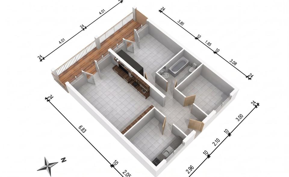 Erdgeschoßwohnung Daisendorf - 3 Zimmer, 78 m&sup2;, 258.000&euro; | Angebot:26152107