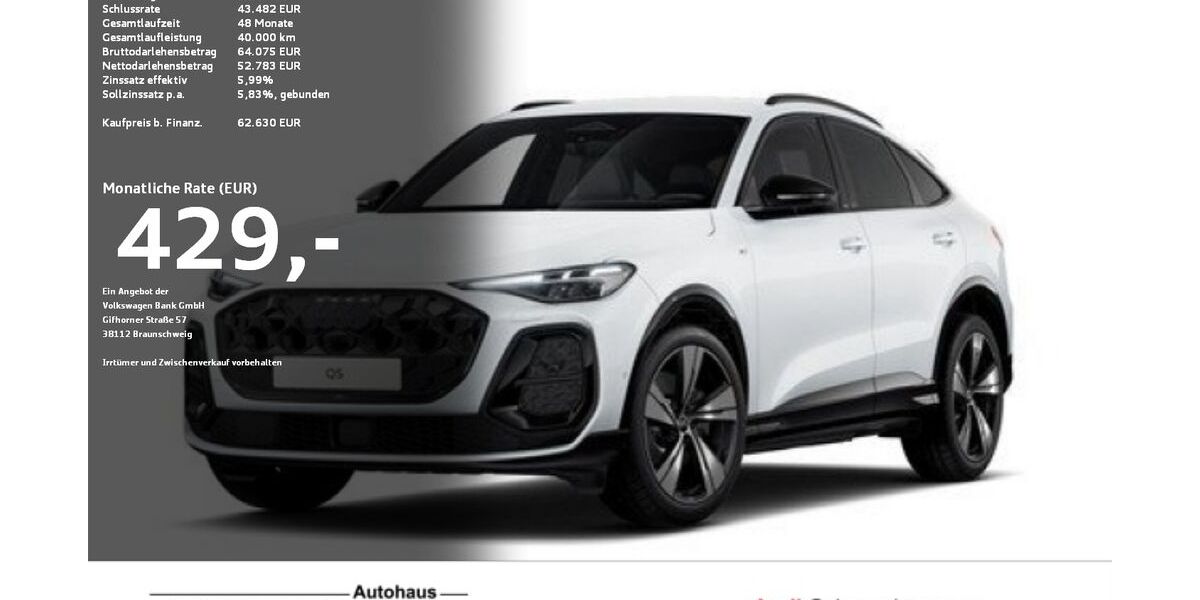 Audi Q5 14.400 km 62.630 &euro; Ravensburg 88214