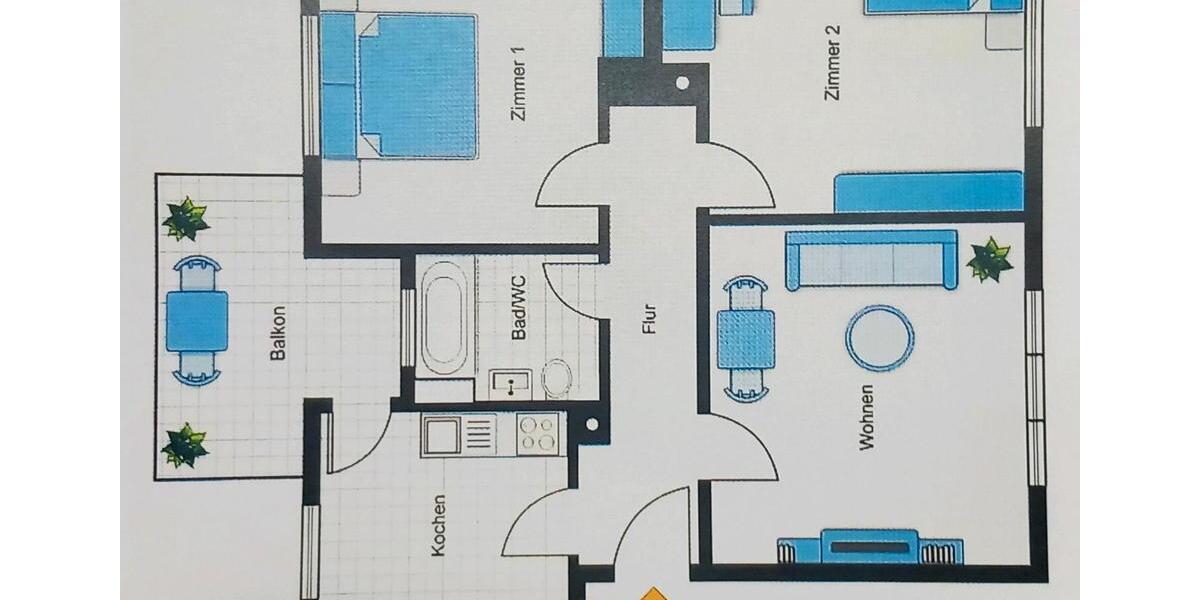 Hochparterre Friedrichshafen Allmannsweiler - 3 Zimmer, 73 m&sup2;, 280.000&euro; | Angebot:26536593
