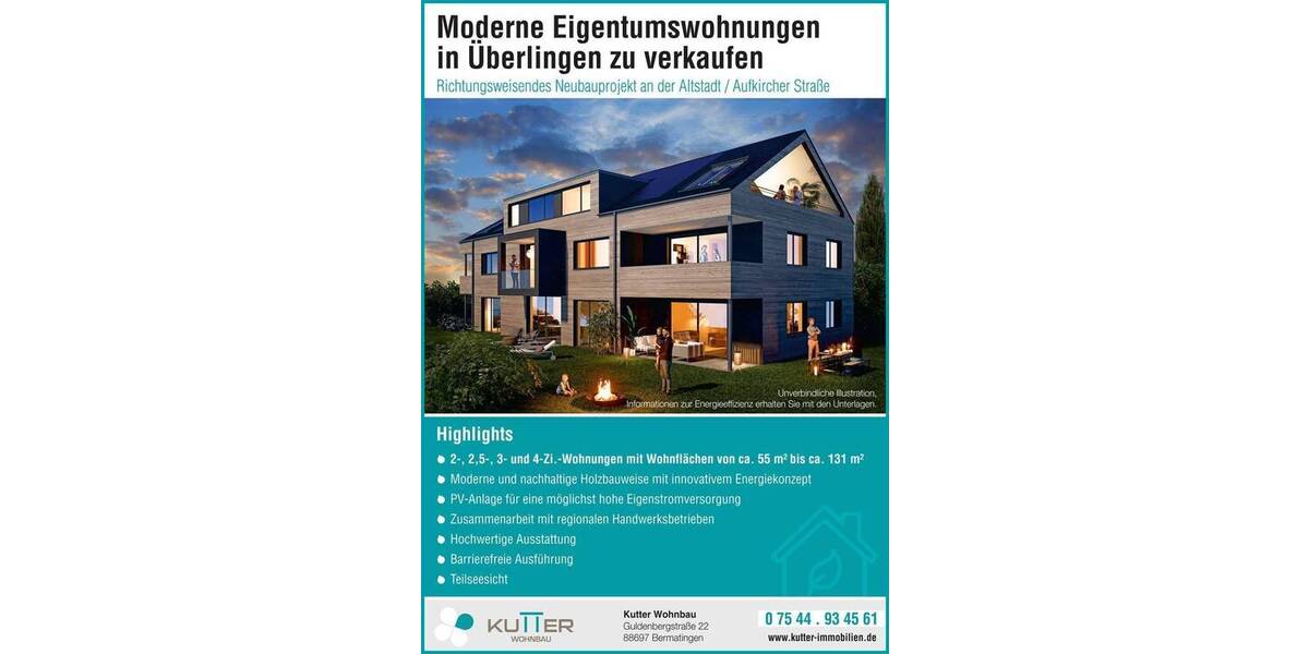 Etagenwohnung Überlingen Überlingen - 1 Zimmer, 44 m&sup2;, 398.000&euro; | Angebot:25743823