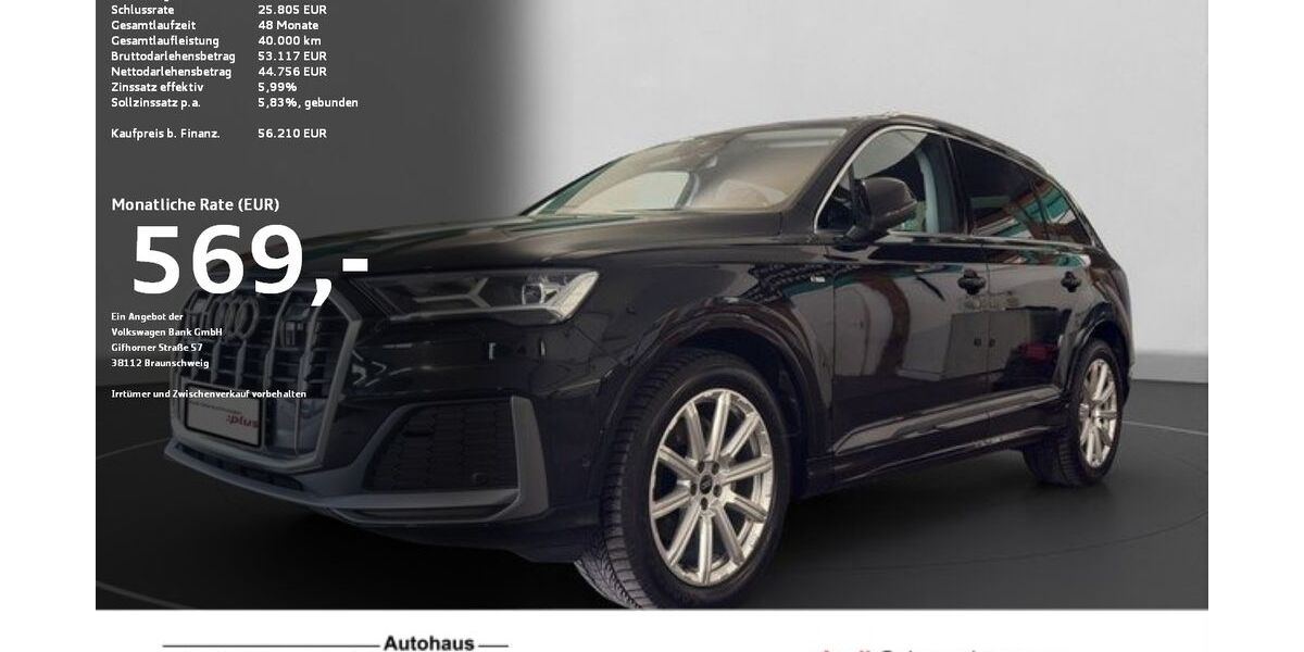 Audi Q7 69.501 km 56.210 &euro; Ravensburg 88214