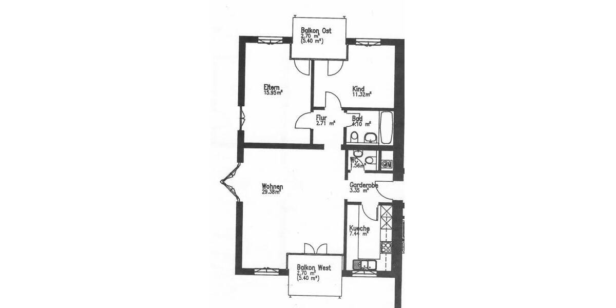 Etagenwohnung Konstanz Allmannsdorf - 3 Zimmer, 81 m&sup2;, 1.300&euro; | Angebot:26082986