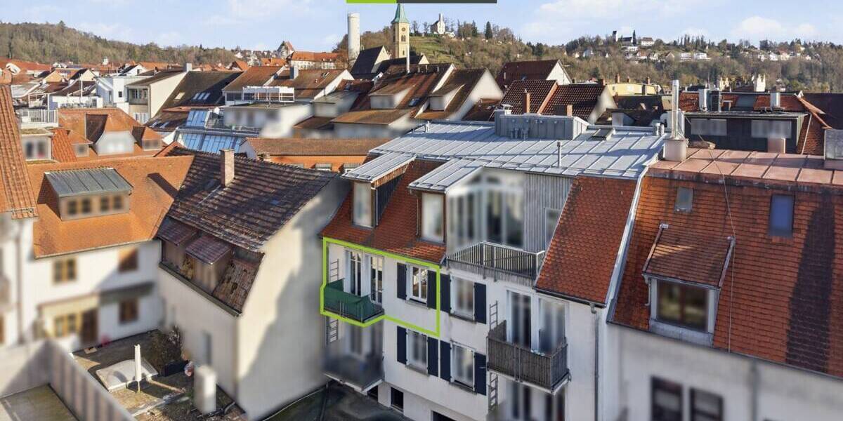 Etagenwohnung Ravensburg Innenstadt - 2 Zimmer, 39 m&sup2;, 175.000&euro; | Angebot:25938753