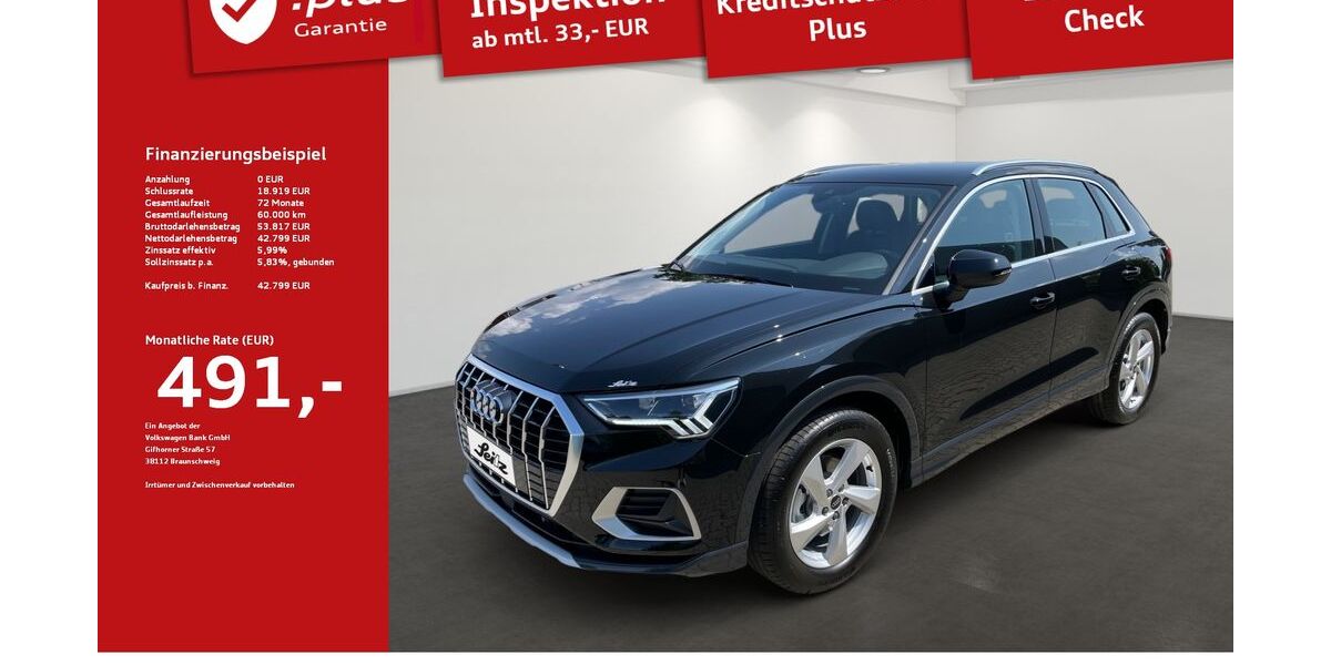 Audi Q3 9.619 km 42.799 &euro; Lindau 88131