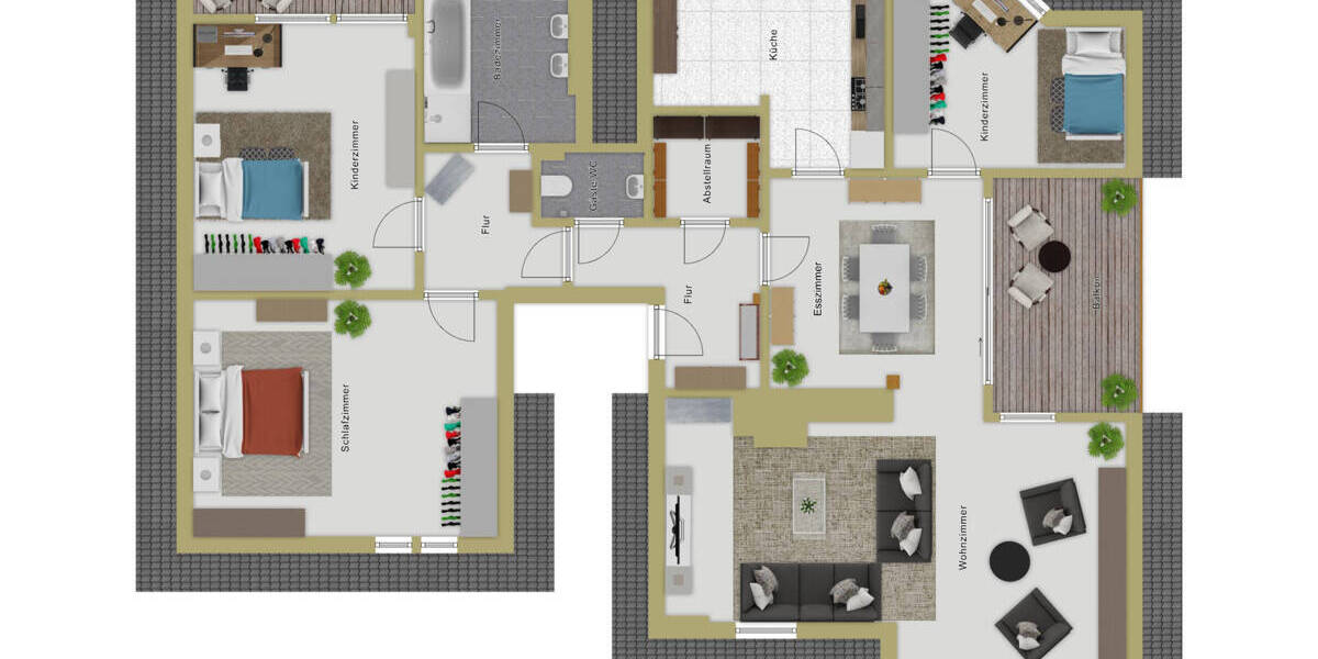 Etagenwohnung Baienfurt - 4 Zimmer, 135 m&sup2;, 329.000&euro; | Angebot:25693477