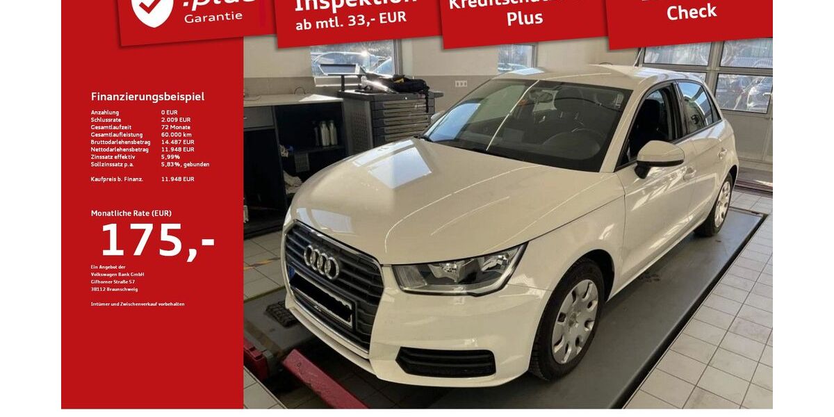 Audi A1 64.115 km 11.690 &euro; Lindau 88131
