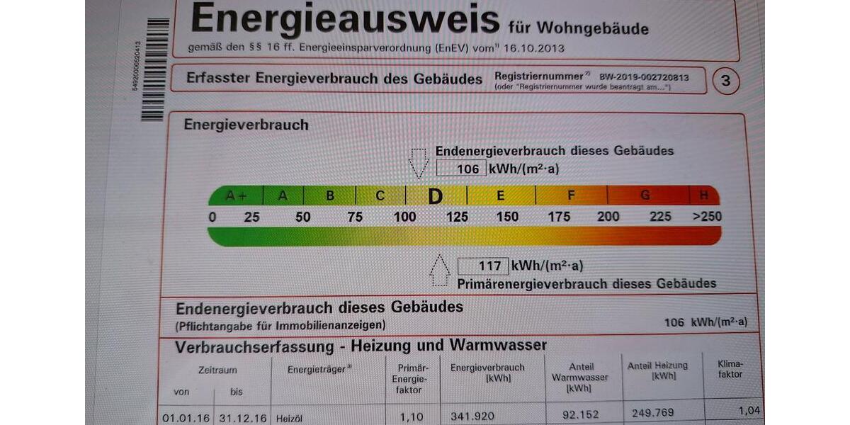 Etagenwohnung Eriskirch - 4.5 Zimmer, 101 m&sup2;, 375.000&euro; | Angebot:23791801