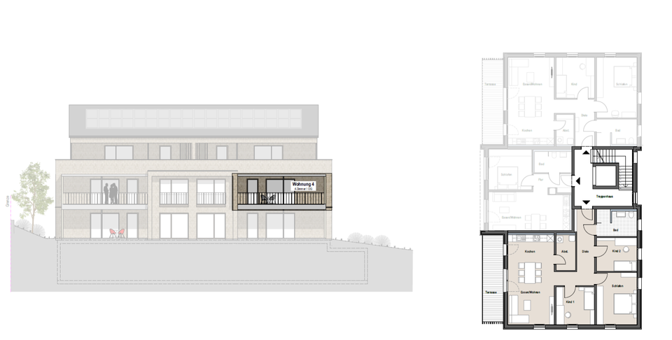 Etagenwohnung Heiligenberg - 4 Zimmer, 97 m&sup2;, 864&euro; | Angebot:25251986