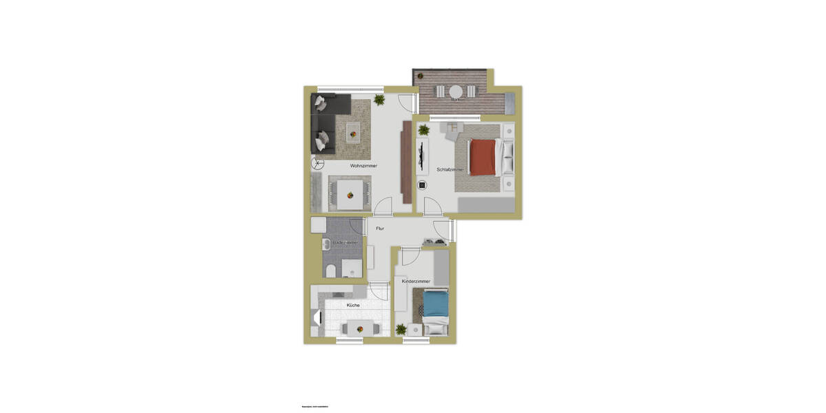 Etagenwohnung Ravensburg Weststadt - 3 Zimmer, 60 m&sup2;, 289.000&euro; | Angebot:26498787