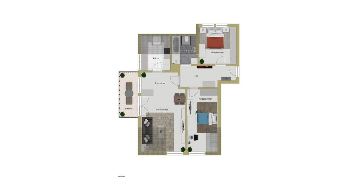 Etagenwohnung Wolpertswende Mochenwangen - 3 Zimmer, 74 m&sup2;, 249.000&euro; | Angebot:25740438