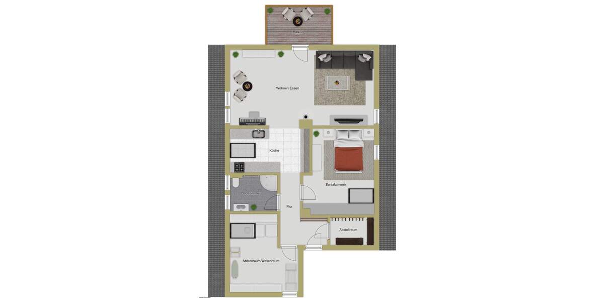 Etagenwohnung Wangen im Allgäu Wangen - 2 Zimmer, 53 m&sup2;, 219.000&euro; | Angebot:25693467